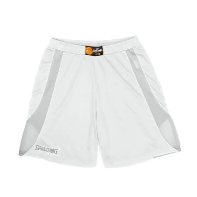 Short Spalding Jam Weiß/Grau Basketball