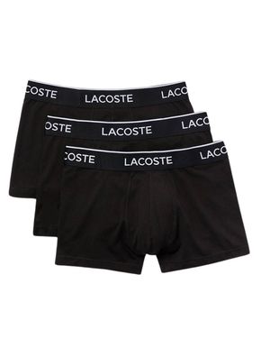 Boxers Lacoste Pack 3 Baumwolle Schwarz