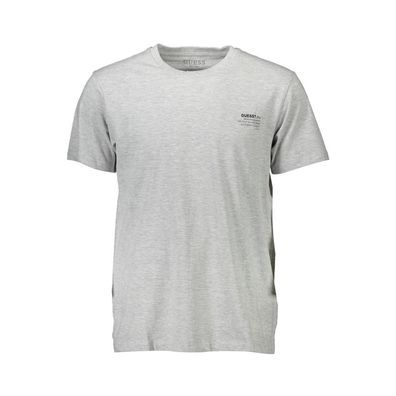T-Shirt Guess Herren Regular Fit Rundhalsausschnitt Grau