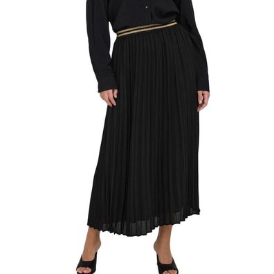 Rock Only Pauline FR Midi Plissee Schwarz