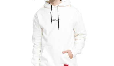 Hoodie Caterpillar Double Print Weiß