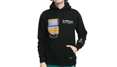 Sweatshirt Caterpillar mit Tasche, Schwarz