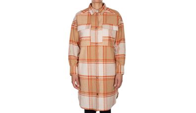 Manteau Iriedaily Oversize Ã  Carreaux Beige