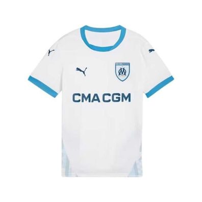 T-Shirt Puma OM Maillot Rplica Domicile Junior Weiß Blau