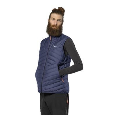 Gilet Salewa Brenta Rds blau, leichte und komprimierbare Daunenisolierung