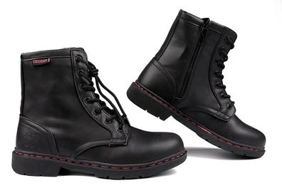Bottines Kappa Deenish W Schwarz mit Reißverschluss und Schnérung