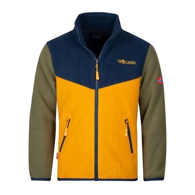 Jacke Trollkids Oppdal XT Fleece Orange Kinder
