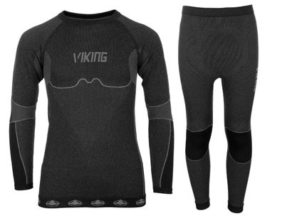 Ensemble Viking Thermo-Unterwäsche Kinder Schwarz