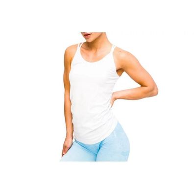 T-Shirt GymHero Weißes Basic Damen Fitnessshirt