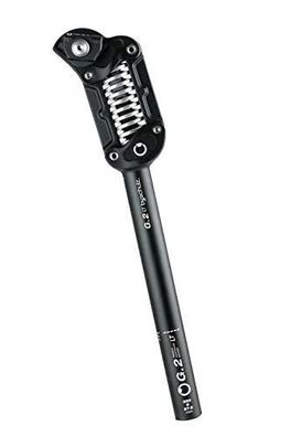 Fahrradzubehör byschulz G.2 LT schwarze Aluminium-Sattelstétze mit Federung