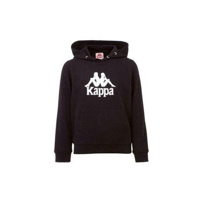 Sweatshirt Kappa Kinder Hoodie schwarz