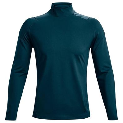 T-Shirt Under Armour ColdGear Rush Mock Blau