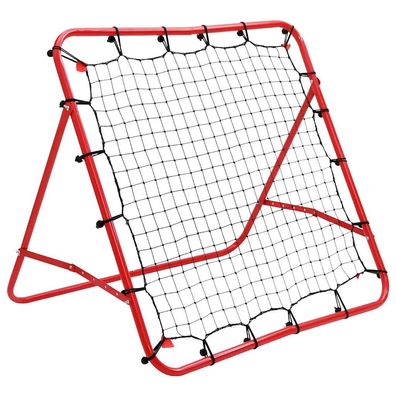 Fußball-Rebounder vidaXL verstellbar, rot
