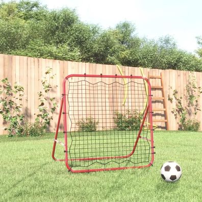 Fußball Rebounder vidaXL Verstellbar Rot