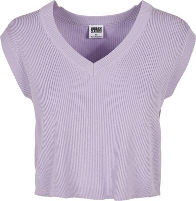 Urban Classics Damen Ladies Short Knittd Slip On Lilac