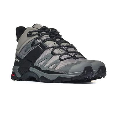 Bottines Salomon X Ultra 4 Mid GTX grau