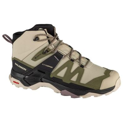 Wanderschuhe Salomon X Ultra 4 Mid GTX Khaki/Schwarz