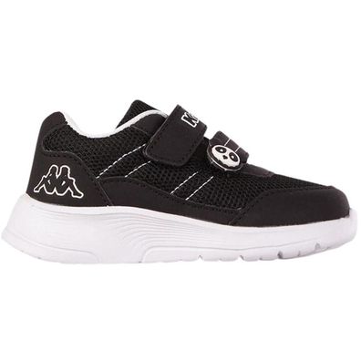 Sneakers Kappa Jak M Jr Kinder Schwarz Weiß Klettverschluss