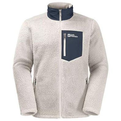 Fleecejacke Jack Wolfskin Kingsway Sherpa Grau