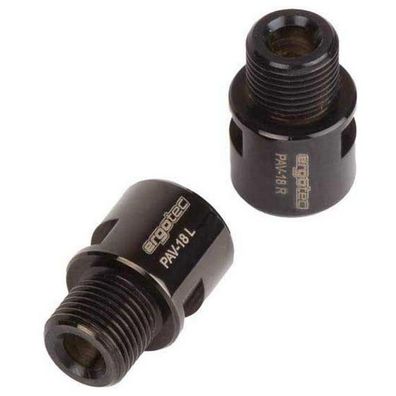 Pedalachsenverlängerung ergotec schwarz 18 mm