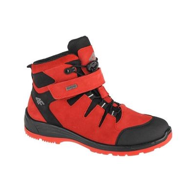 Sportschuhe 4F Trek Jr HJZ21-JOBMW253 Rot-Schwarz