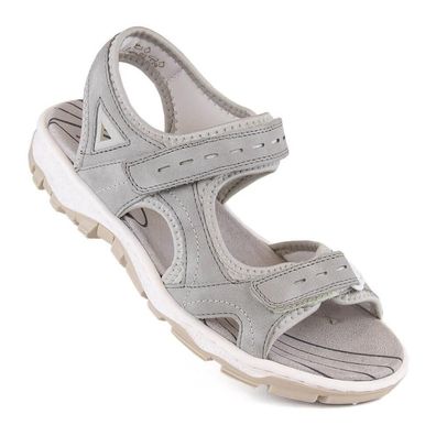 Sandalen Rieker RKR674 Grau Velcro Komfort