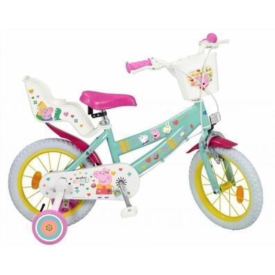 Fahrrad brico-toiture 14 Zoll Grén fér Kinder 4-6 Jahre