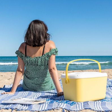 Kéhlbox InnovaGoods 15L Tragbar Gelb-Weiß