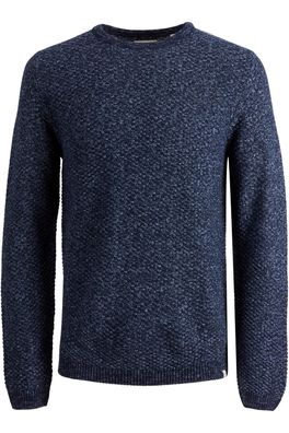 Pullover Jack-and-Jones Rundhalsausschnitt Blau