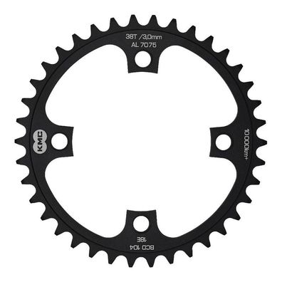 Fahrradzubehör kmc KMC 38T 38 Zähne Kettenblatt schwarz