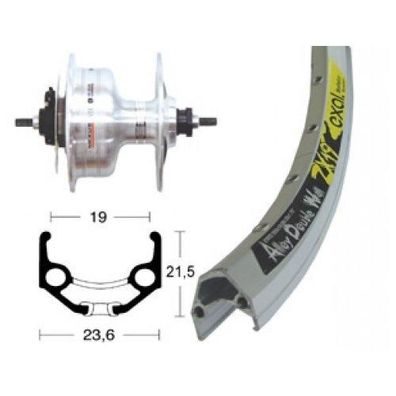 Vorderrad bike-parts Silber