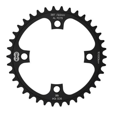 Kettenblatt KMC 38T Aluminium schwarz