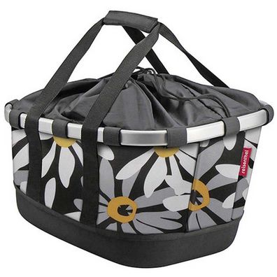 Fahrradkorb Klickfix Floral, 21 Liter, stabiler Boden
