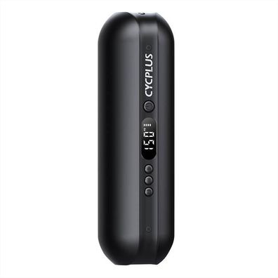 Elektrische Luftpumpe Cycplus A2 Silber, Akku & LED-Lampe