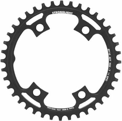 Fahrradkettenblatt Stronglight Mono 40 Zähne schwarz