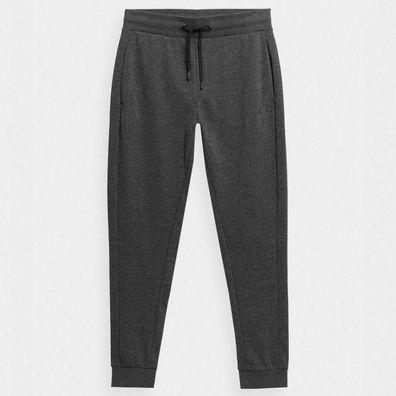 Hose 4F Regular Fit mit Kordelzug, grau