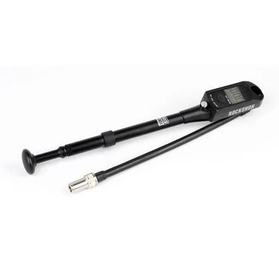 Federpumpe RockShox mit digitalem Manometer, schwarz
