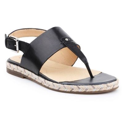 Sandalen Geox D Kolleen C W schwarz flach