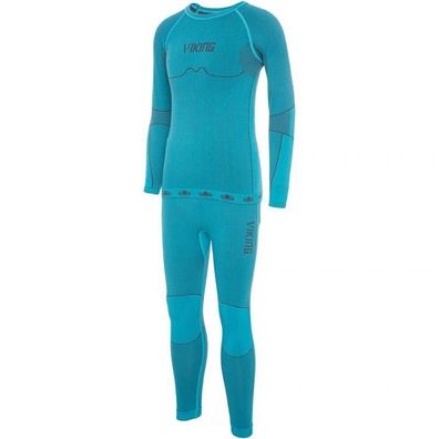 Thermoaktive Kinderunterwäsche Set Viking Riko Blau