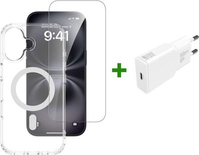 Smartphone Zubehör 4smarts Pack de dmarrage Premium transparente MagSafe Hélle