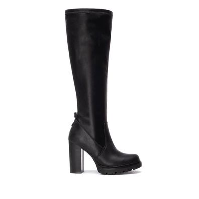 Damen Stiefel Refresh 172924 Schwarze vegane Winterstiefel