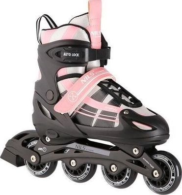 Roller Nils Extreme verstellbar, rosa und weiß
