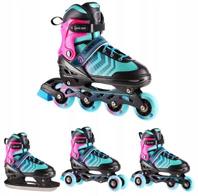 Patins Ã  roulettes Nils Extreme NH18192 Noir et Violet