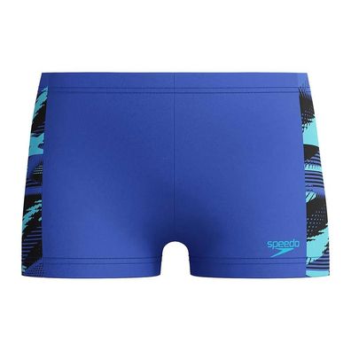Badehose Speedo Hyperboom Panel Aquashort Blau