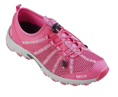 Wasserschuhe beco mit elastischem Schnérsystem in Rosa