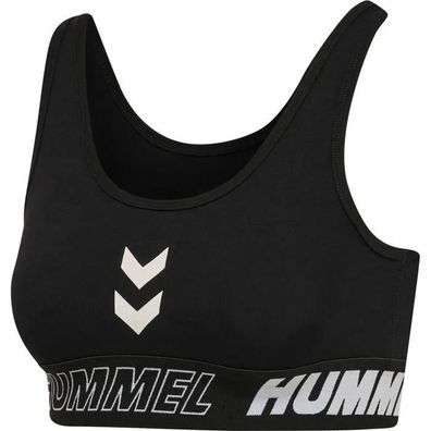 Sport-BH Hummel Maja Cotton Sports Top schwarz