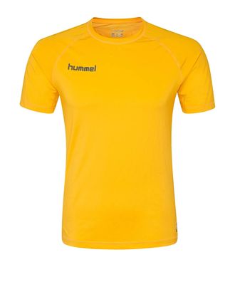 T-Shirt Hummel First Performance Gelb Kinder Fitness