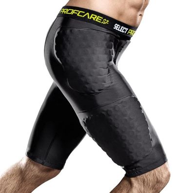 Short Select 6421 mit Schutzpolstern, Schwarz