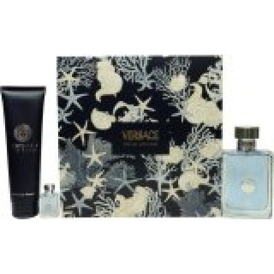 Versace Pour Homme Gift Set 100ml EDT + 150ml Bath and Shower Gel + 5ml EDT