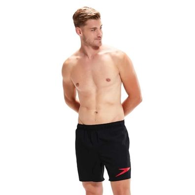 Badeshorts Speedo Boom Schwarz, Hydro-aktiv, 16 Zoll